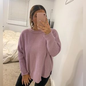 pink aerie sweater